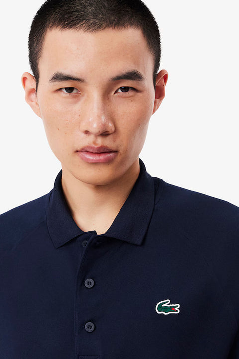 Short Sleeved Ribbed Collar Shirt