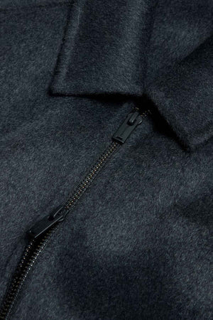 Chive Zip-Up Wool Jacket