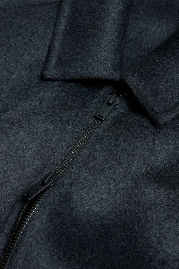 Chive Zip-Up Wool Jacket