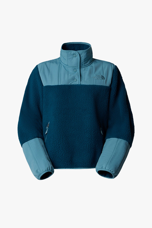 Women's Cragmont Fleece 1/4 Snap - Midnight Petrol-Algae Blue