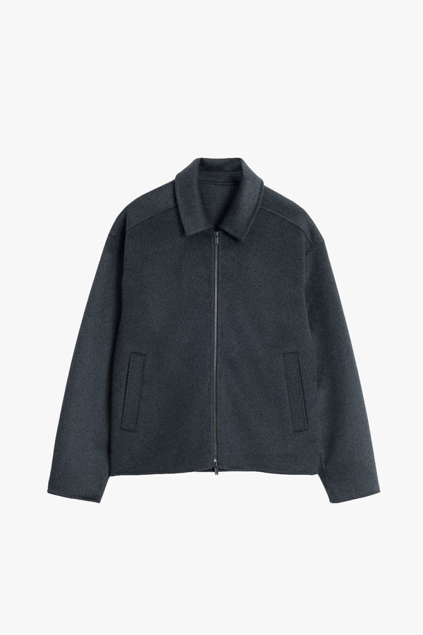 Chive Zip-Up Wool Jacket
