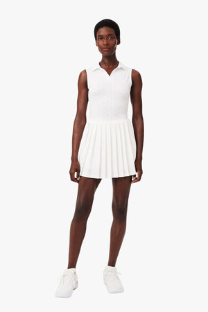 ULTRA-DRY TENNIS HERITAGE BADGE ACCENT DRESS WITH LINER