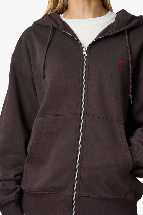 ONE POINT ZIP HOODED SWEATSHIRT