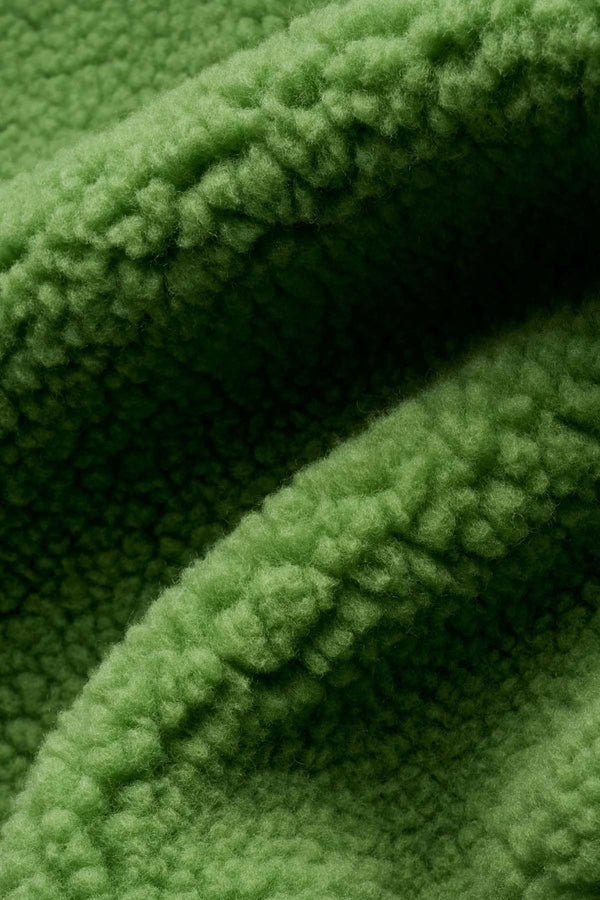 Cropped Wool Pile Fleece Jacket