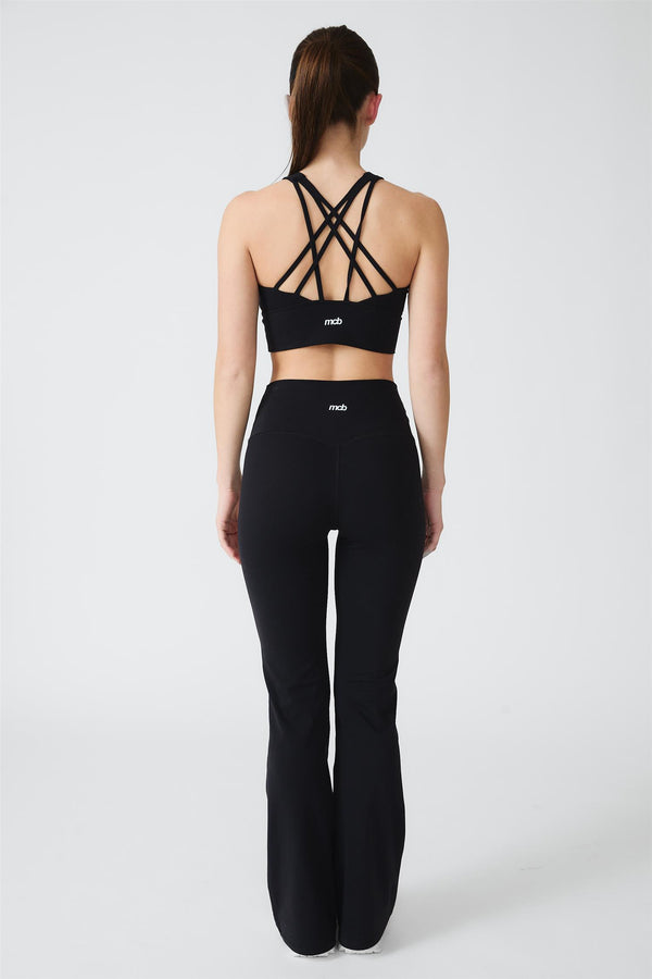 Flare Tights Black Long