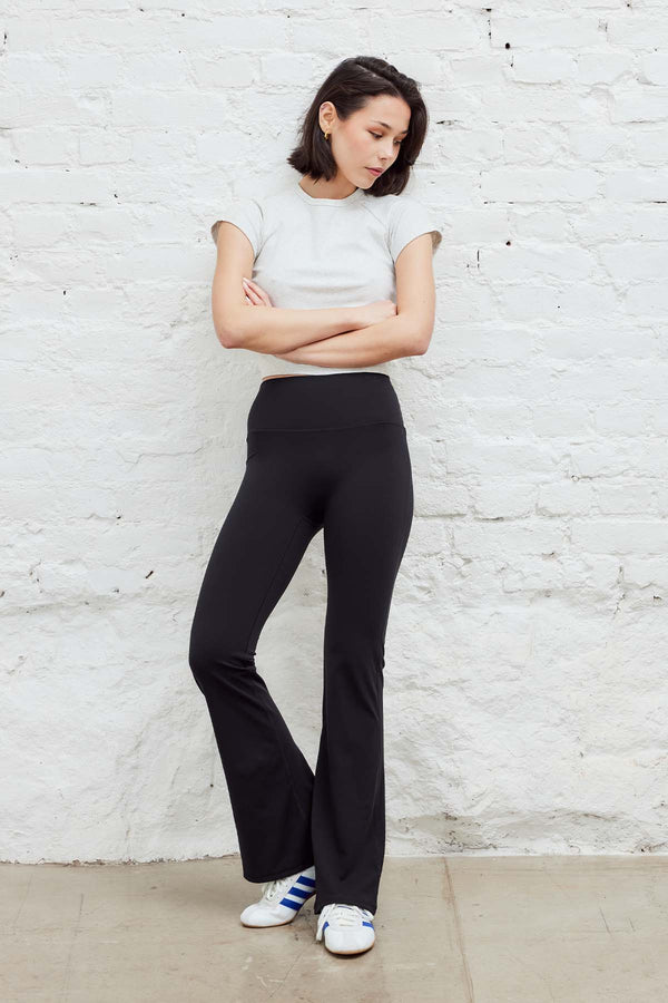 Flare Tights Black Long