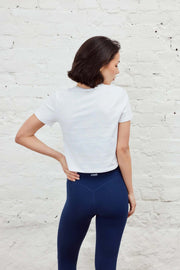 Cropped Cotton Tee