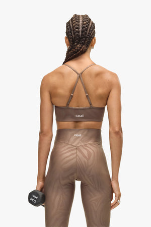 Sleek Strappy Sports Bra Printed