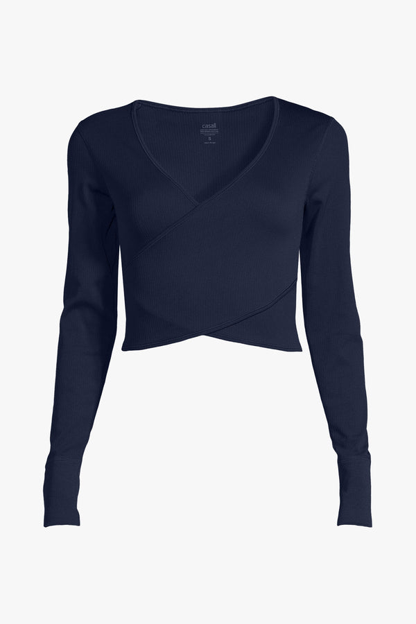 Seamless Rib Wrap Longsleeve