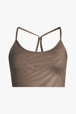 Sleek Strappy Sports Bra Printed