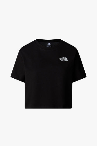 Cropped Simple Dome Tee - Black