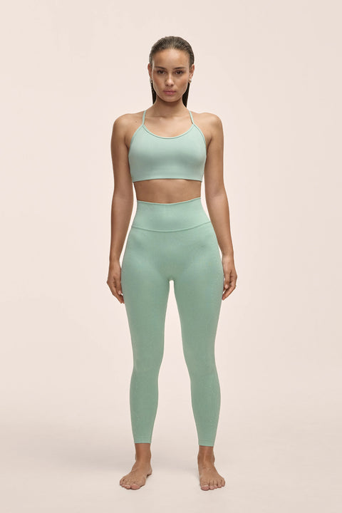 Scallop High Waist Seamless Tights