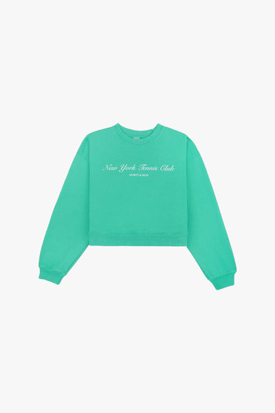 NY Tennis Club Cropped Crewneck