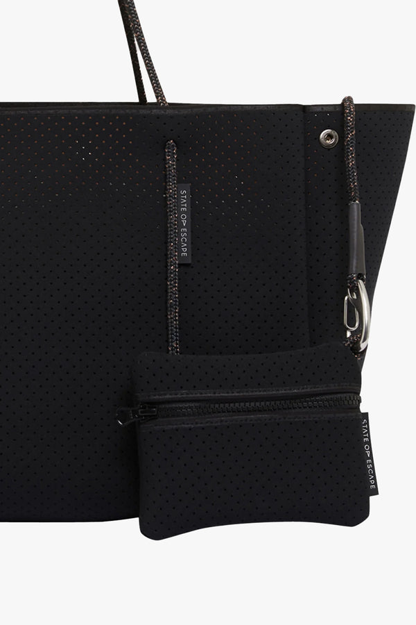 Escape Tote Black/Saddle