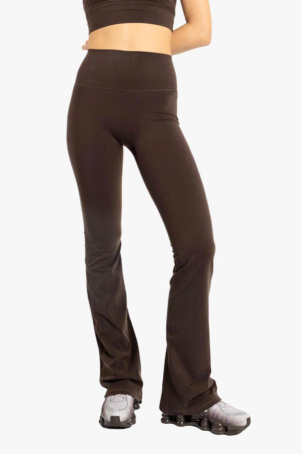 Flare tights Brown Long