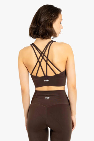 Strap bra Brown