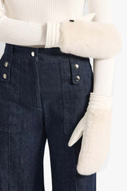 MITTEN FAKE FUR