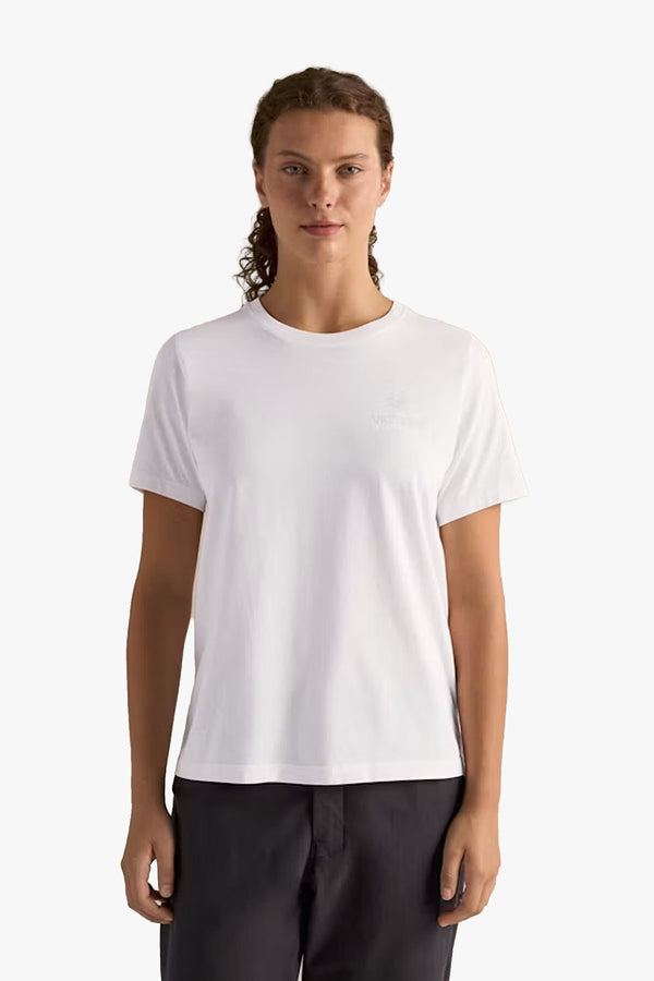 Kragg SL Cotton Emblem Crew Shirt SS W