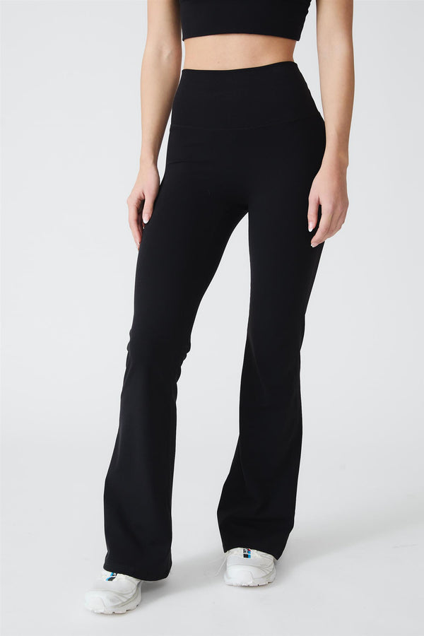 Flare Tights Black Long