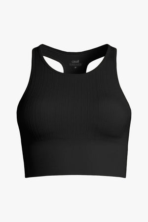 Multi Rib Seamless Padded Sports Top