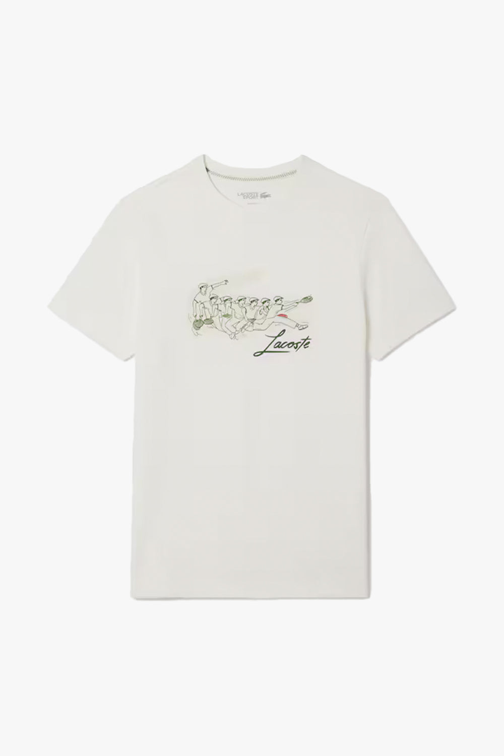 René Lacoste Print Tennis Heritage T-Shirt