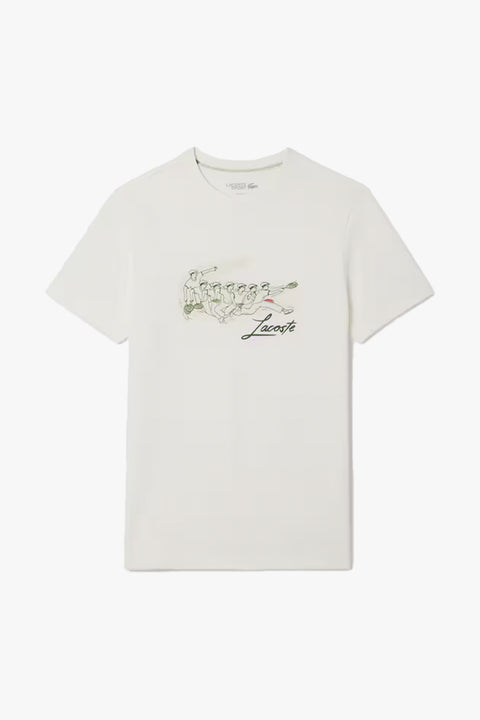 René Lacoste Print Tennis Heritage T-shirt