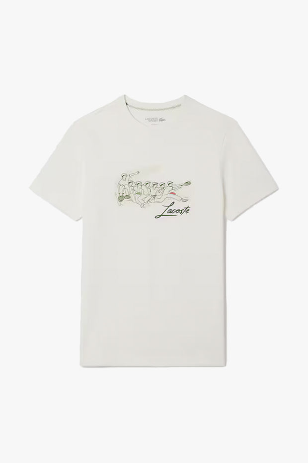 René Lacoste Print Tennis Heritage T-shirt