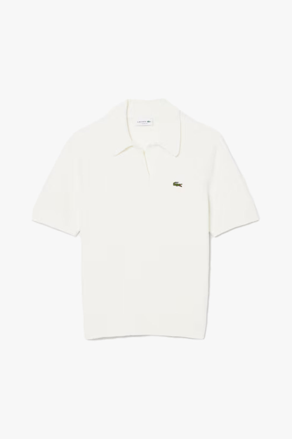 COTTON BLEND BOUCLÉ POLO COLLAR  SWEATER