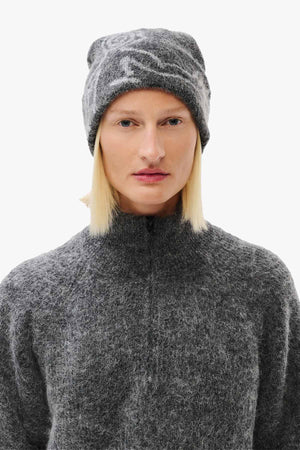 MOSCOT MOHAIR MIXED KNIT BEANIE