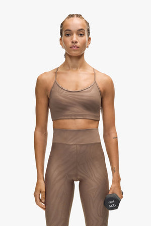 Sleek Strappy Sports Bra Printed