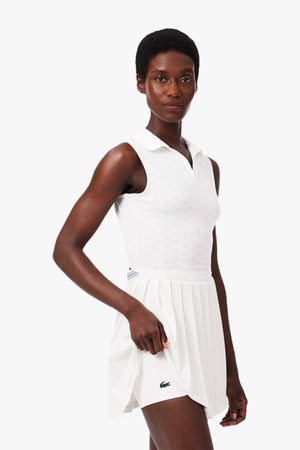 ULTRA-DRY TENNIS HERITAGE BADGE ACCENT DRESS WITH LINER