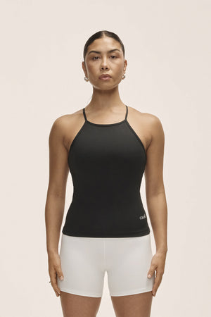 Built-In-Bra Halterneck Tank