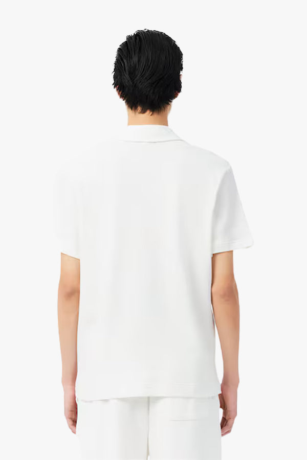 CLASSIC FIT TEXTURED JERSEY OPEN NECK POLO