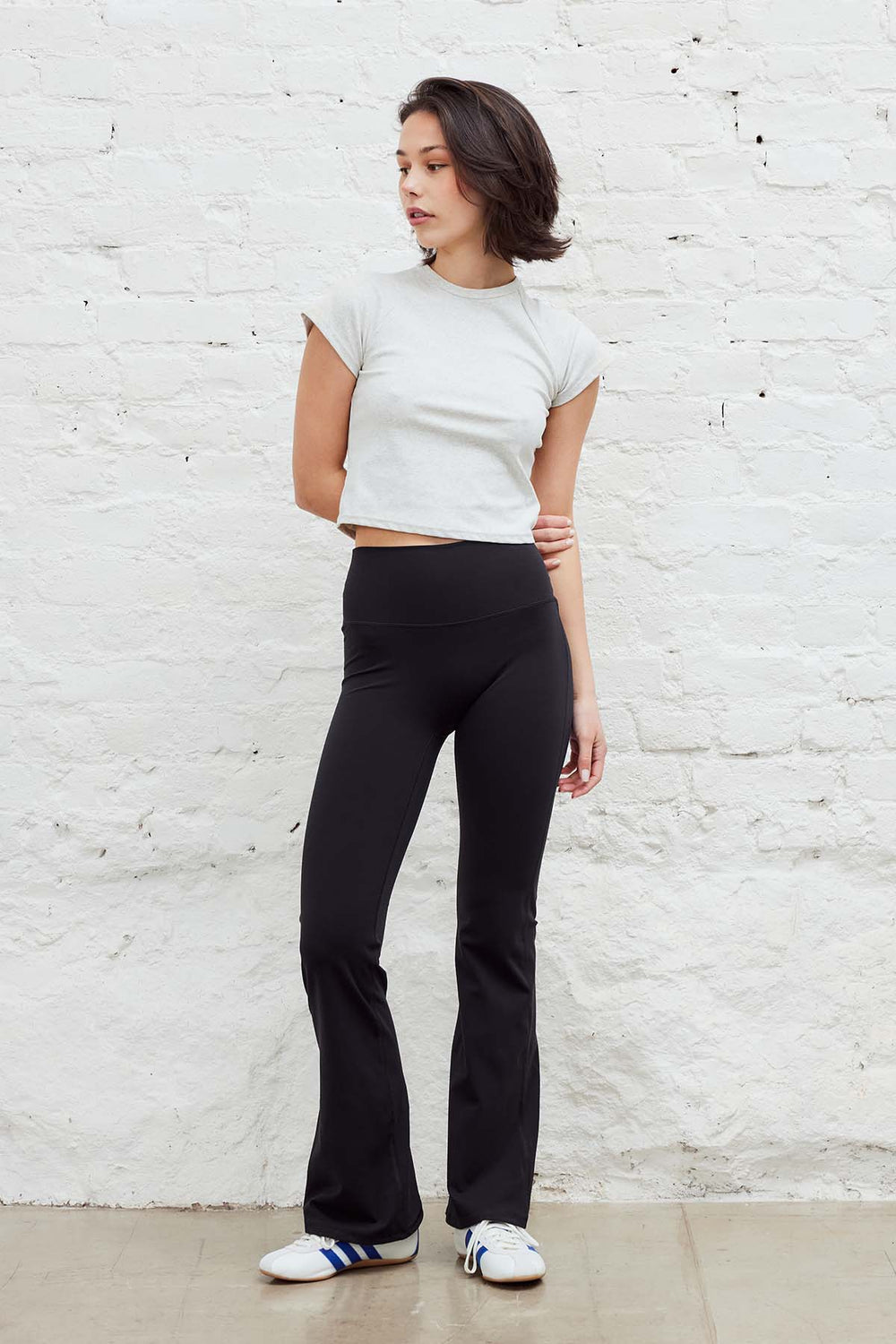 Flare Tights Black Long