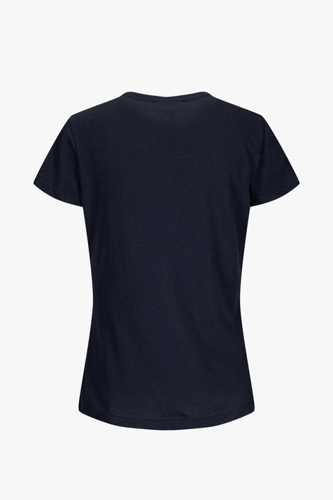 Women's Linen Tee Navy