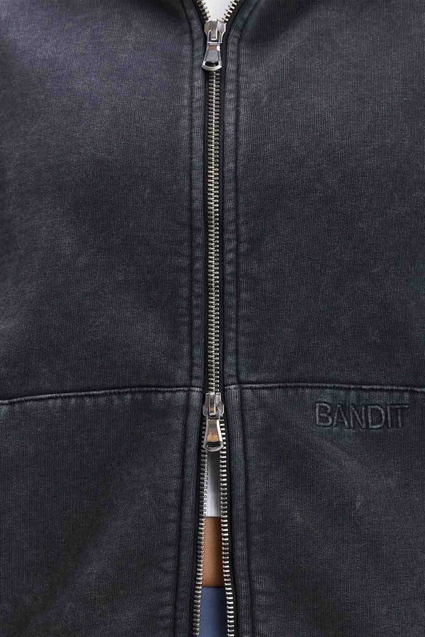 CLassic Cotton Cropped Zip Hoodie