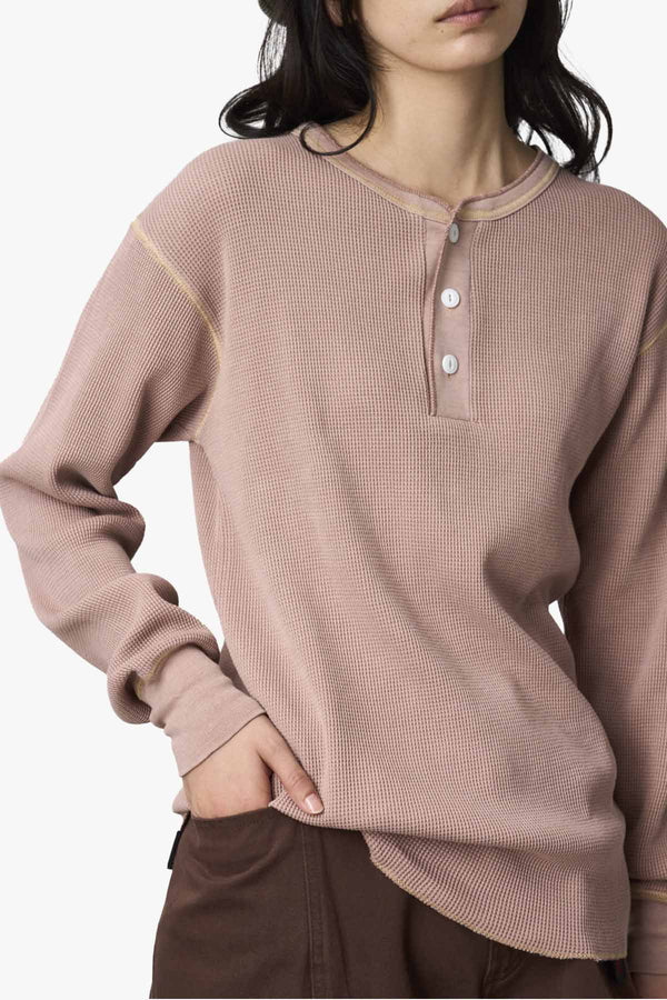 Healthknit WAFFLE HENLEY