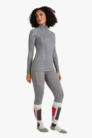 Women long sleeve Half-Zip Wool-Tech