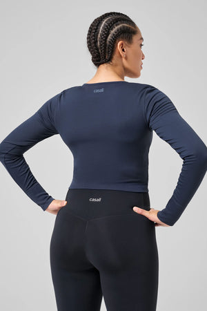 Seamless Rib Wrap Longsleeve