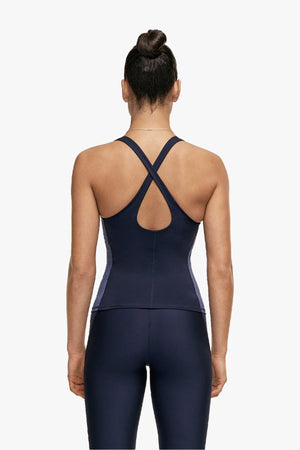 Block built in bra tank