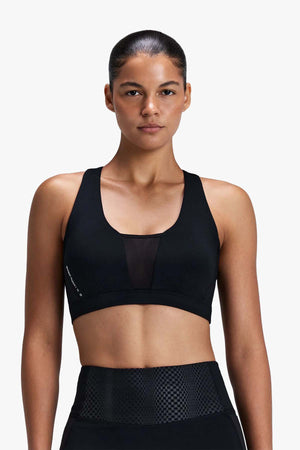 WOMEN'S STAMINA-V™ GEOMESH™ V-NECK RUN BRA