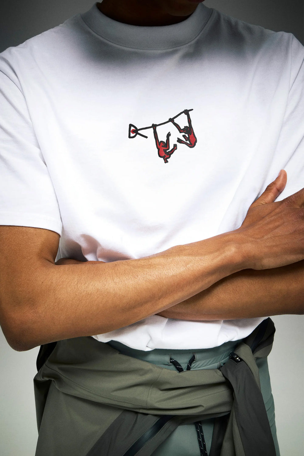 California Cotton Tee Monkey Mind Bone