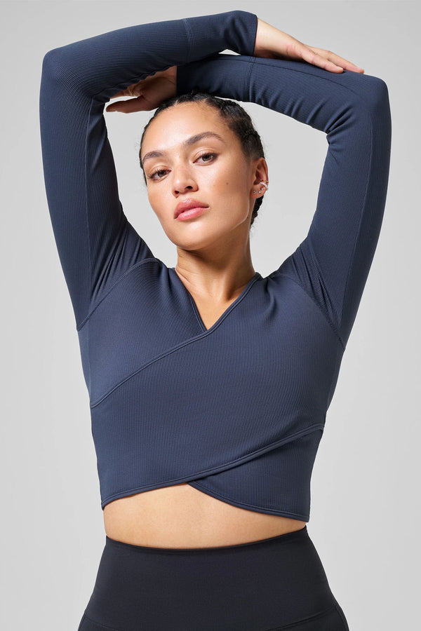 Seamless Rib Wrap Longsleeve