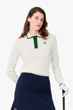 POLO COLLAR STRETCH GOLF SWEATER