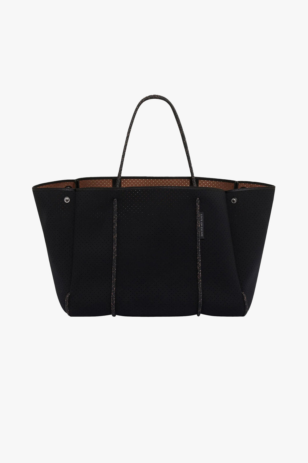 Escape Tote Black/Saddle
