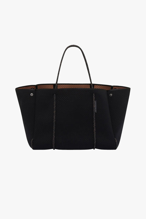 Escape Tote Black/Saddle