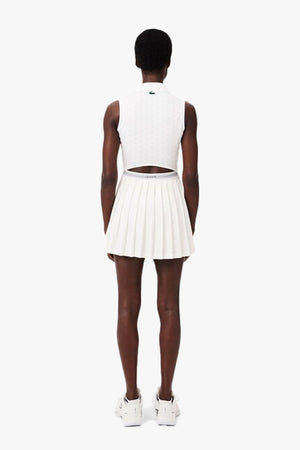 ULTRA-DRY TENNIS HERITAGE BADGE ACCENT DRESS WITH LINER