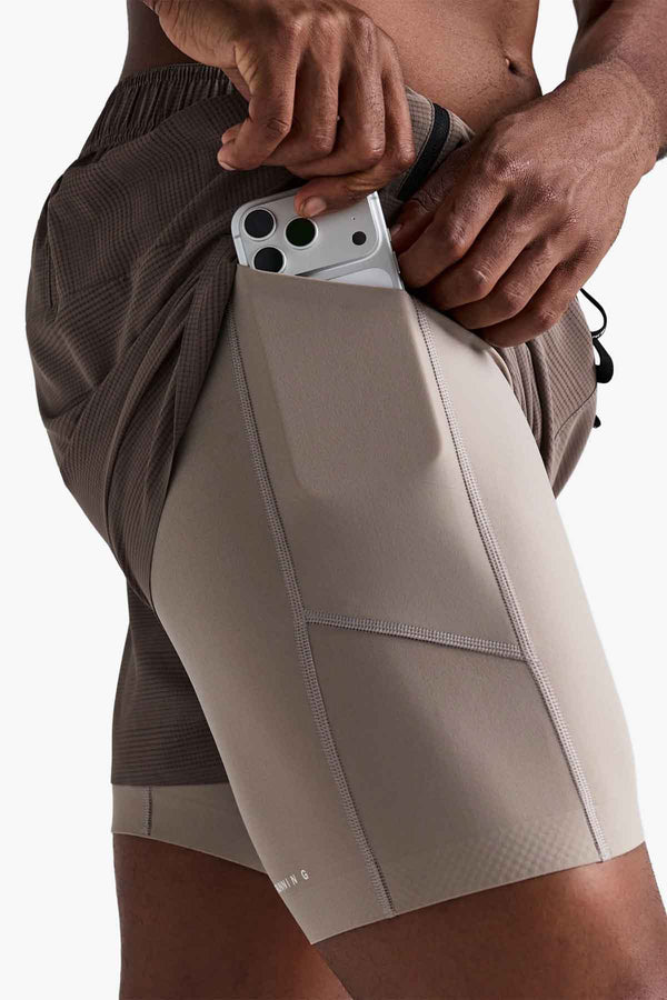 MEN'S COOLGRID™ 2-IN-1 RUN SHORTS