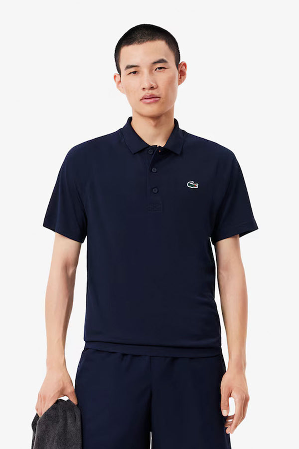 Short Sleeve Ribbed Collar Shirt