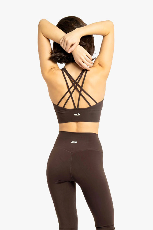 Strap bra Brown